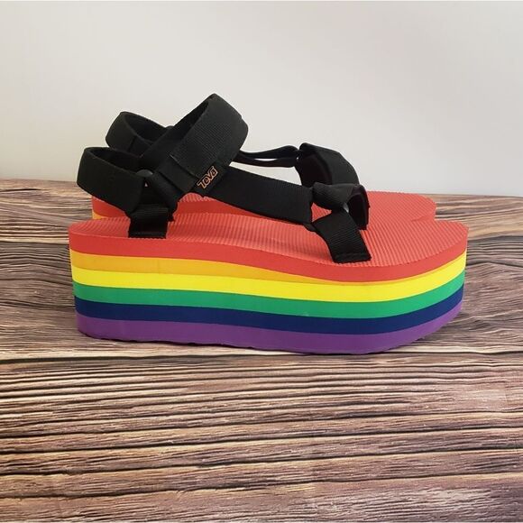 Teva All Gender Flatform Universal Rainbow Pride - Picture 3 of 16